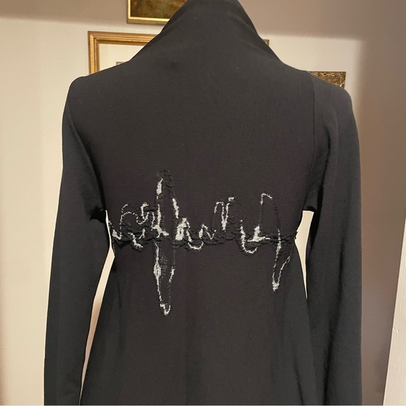 Designer Sarah Pacini Vibration Cardigan Made In Italy With Shimmer Deisgn - Picture 3 of 11